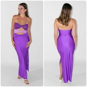 New! Baobab Ola Cut-Out Maxi Strapless Dress 💜💜 XL